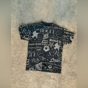 Y2K Rogue Status Gunshow Skate Black T Shirt